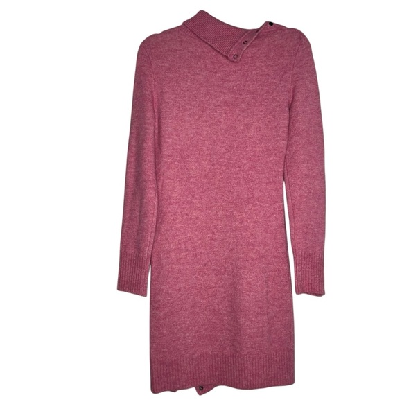 Isabel Marant Marina Pink Sweater Mini Dress with Button Details size 38/Size 6 - Picture 3 of 5